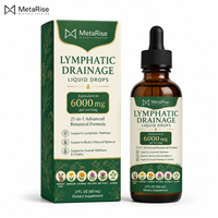Gouttes de soutien lymphatique et immunitaire pour adultes, marque privée OEM, complément liquide à base de plantes, extrait botanique naturel, 60 ml