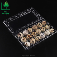 Plateau à œufs de pigeon à 18 cavités, fabrication chinoise, pour œufs de caille et œufs de pigeon de grande taille, transparent, en CPET, jetable, écologique, type coquille