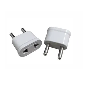 mini size US conversion to 4.8mm European plug EU power adapter plug converter 250V 10A