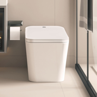 VIVI E3-GS WC monobloc à double chasse, à poser au sol, cuvette carrée en céramique de style européen pour hôtels
