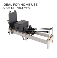 Máquina de Pilates Plegable de Aleación de Aluminio, Equipo de Yoga Profesional Plegable para Entrenamiento en Casa y Almacenamiento que Ahorra Espacio