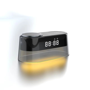 Reloj Despertador Digital Personalizado, el <span class=keywords><strong>Mejor</strong></span> Regalo, <span class=keywords><strong>Cargador</strong></span> Inalámbrico 3 en 1 de Carga Rápida, Luz Nocturna, para Hogar y Oficina - Product Image 1
