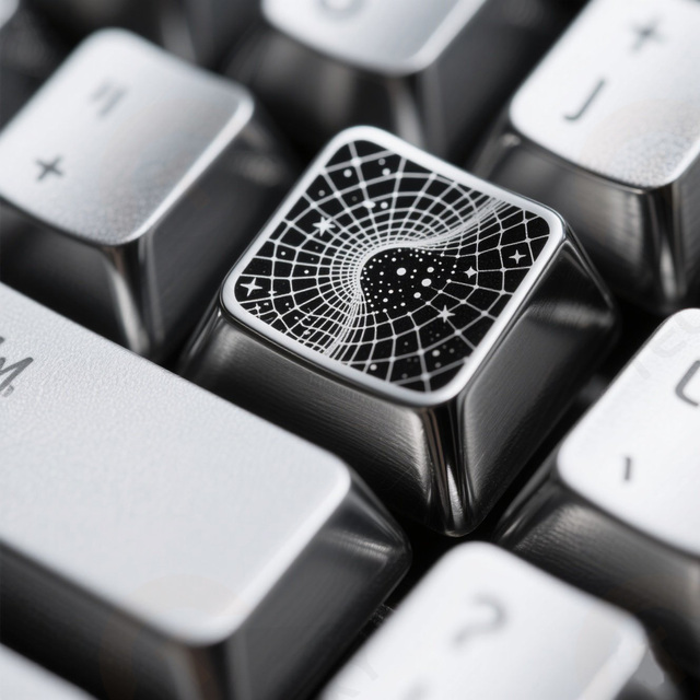 Customizable Grid Stance Themed Metal Keycaps, Personalized Keycap Supplier, Suitable for MX Keyboards