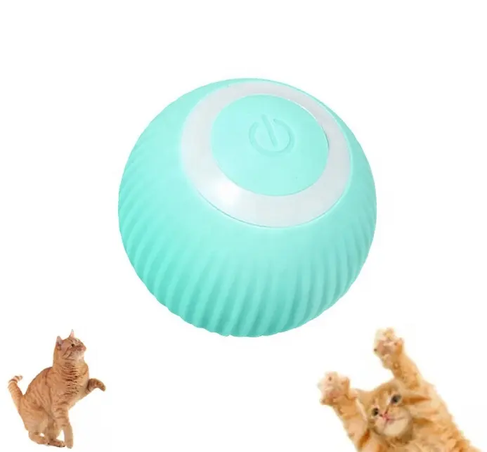 Pet automatische Katzenspiel zeug Juguetes Para Gato spielen lustige interaktive motorisierte necken Ball interaktive Katzen Spielzeug