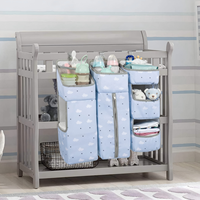 Organisateur de couches amovible pour table à langer, panier suspendu pour couches, empilable pour berceaux, parcs pour bébés, rangement mural pour essentiels de bébé