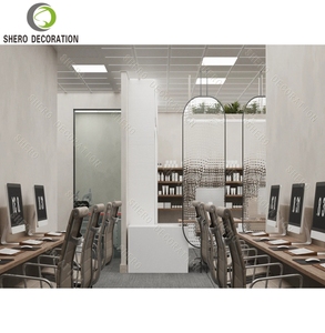 Cosmetics Shop Fitting Display <b>Cabinet</b> Custom Beauty Store Fixture Makeup Showcase Shelves with LED Lighting Design - Product Image 5