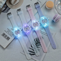Montres pour enfants avec lumière, bracelet en silicone, montres pour enfants mignonnes avec lumière, montres pour enfants avec lumière, Reloj Infantil
