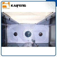 Cabine de douche à vapeur moderne GT0531, cabine de douche à hydromassage avec verre foncé, multifonction et jacuzzi