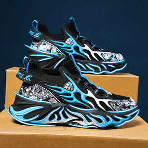 Chaussures décontractées pour hommes à semelle épaisse, au design tendance, idéales pour la marche, respirantes et antidérapantes. - Product Image 4