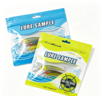 Sachets à fermeture éclair trois côtés personnalisés avec votre logo pour l'achat en gros d'hameçons de pêche et sacs composites anti-humidité