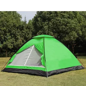 Sırt çantasıyla çadır 2 kişi tek katmanlı kamp çadırları 4 mevsim su geçirmez nefes hafif taşınabilir seyahat çadırı