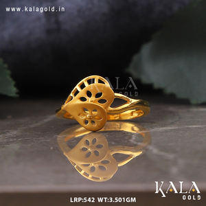 Elegant Smooth Finish <b>Plain</b> Gold Band <b>Ring</b> for Daily Wear Weddings Anniversaries Parties Gifts - Product Image 2