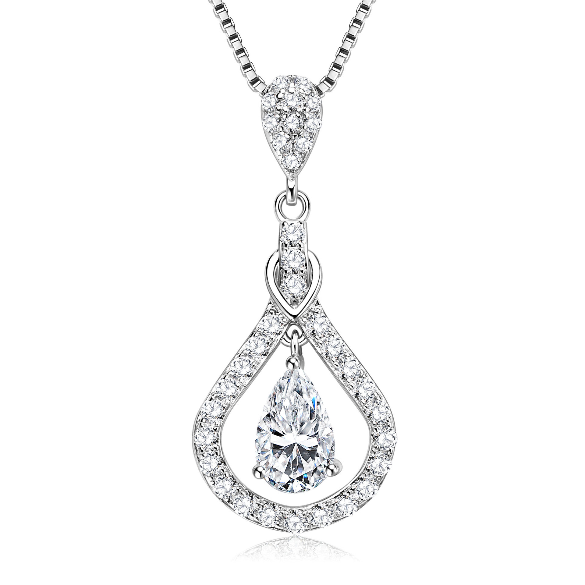 Collier intelligent[KPlatinum]5x8mm