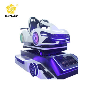 Expérience sensorielle 4D de machine de jeu de VR de voiture de course commerciale de source d'usine chinoise pour le <span class=keywords><strong>PC</strong></span> d'intérieur de fibre de verre d'arcades pour - Product Image 4