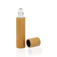 Botol Roller Bambu Ramah Lingkungan 10ml untuk Parfum dan Minyak Esensial, Tersedia