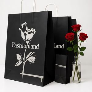 Bolsas de Compra de Papel Kraft con Logotipo Personalizado al por Mayor, Bolsas de Regalo Ecológicas Reciclables con Asas para Envasado de Alimentos al por Menor - Product Image 6