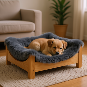 Manta Elli para Mascotas, 70 x 50 cm, Gris Oscuro, Piel Sintética, Suave y Acogedora, para Mascotas - Product Image 3