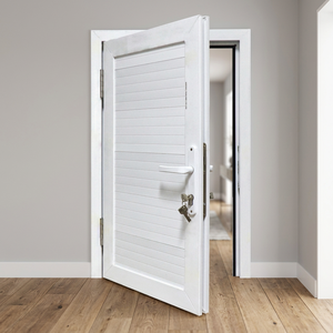 ประตูบานเปิด UPVC แบบกันเสียง กันน้ำ รุ่นโมเดิร์น Hoffen ขนาด 81x205 พร้อมฉนวนกันความร้อน ป้องกันลม สำหรับภายนอกอาคาร เหมาะสำหรับโรงแรม - Product Image 3