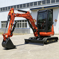 Livraison Gratuite Mini-Excavatrice 3,5 Tonnes CE EPA Moteur Kubota Nouvelle Mini-Pelle sur Chenilles 3T 2 Tonnes 1 Tonne Petite Machine Agricole Mini-Excavatrice