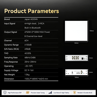 6 in 8 Car DSP Amplifier Out DSP Audio Processor untuk Modifikasi Audio Mobil, Kustomisasi OEM
