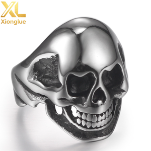Heavy Huge High Polishing with Solid Back <b>for</b> Strong <b>Men</b> Motorcycle Riders and Bikers Stainless Steel <b>Ring</b> - Product Image 2