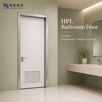 Pintu Rumah Sakit HPL, Pintu Ayun Medis untuk Ruang Bersih dengan Ventilasi Louver, Rangka Aluminium Alloy