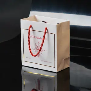 批发定制藏红花包装印刷纸袋与您自己的标志