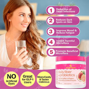 Complément alimentaire Aeglewell Daily Fiber and Probiotics Powder avec vitamine C, améliore le système immunitaire, <span class=keywords><strong>poudre</strong></span> de collagène - Product Image 3