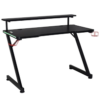 Meubles de maison modernes de haute qualité, lumières LED RGB, table de jeu pour ordinateur, bureau d'ordinateur, bureau de jeu