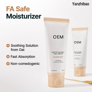 OEM Oat en <span class=keywords><strong>crema</strong></span> de gel calmante no comedogénico, sin fragancia, cuidado de la piel coreano hidratante e hidratante, calmante y reparador - Product Image 3