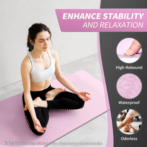 Sinh Thái <span class=keywords><strong>TPE</strong></span> Yoga Mat Biểu Tượng Tùy Chỉnh Yoga Mat Tập Thể Dục Tập Thể Dục Thể Thao Mat - Product Image 5