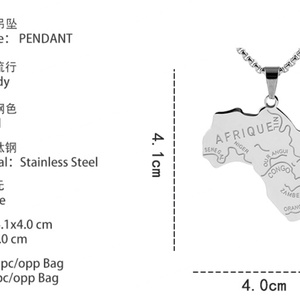Colgantes de collar de titanio africanos personalizados de fabricante profesional, joyería Hiphop para mujer con engaste de bisel y símbolo cristiano - Product Image 6