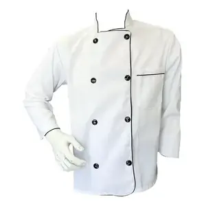 Giacca da Chef per Uomo Chef Philippines, 100% Cotone, Doppio Petto, Colletto alla Coreana, Logo Ricamato, Stile Workwear - Product Image 5
