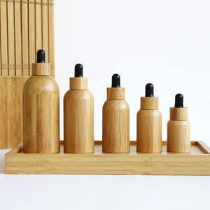 Bouteilles compte-gouttes en <span class=keywords><strong>bambou</strong></span> durables et rechargeables pour sérum, huile et emballages cosmétiques, contenants pour huiles essentielles naturelles - Product Image 3