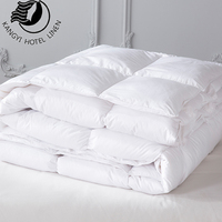 Couette en duvet de canard blanc de luxe, ultra-douce, lavable, unie, faite à la main, pour hôtel, toutes saisons, vente en gros