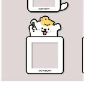 Autocollant pour interrupteur en forme de chiot mignon, design de dessin animé encadré, décoration murale amovible pour la maison et les chambres d'enfants - Product Image 2
