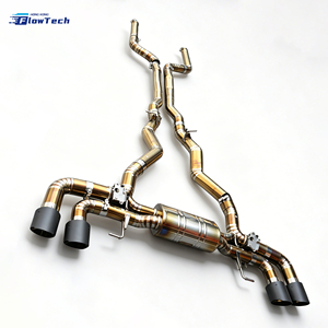 ระบบท่อไอเสียแคทแบคไทเทเนียมคุณภาพสูงแบบมีวาล์ว สำหรับ BMW F95 X5M Competition S63 S68 4.4L V8 น้ำหนักเบา ติดตั้งง่ายแบบ Direct Bolt-on - Product Image 3