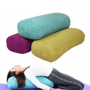 Toptan eko dostu yuvarlak sandalye ayarlanabilir doğal taşınabilir Zen yastık Bolster Zafu karabuğday Yoga meditasyon minderi