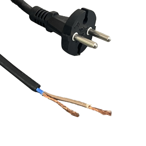 Chất lượng cao Thiết bị nhà cung cấp màu đen linh hoạt 2 Pin 16A 250V EU cắm cáp điện - Product Image 2