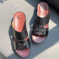Sandales arabes personnalisées SHIKOL pour hommes, chaussures classiques du Golfe très vendues, chaussures de luxe de Dubaï, tongs en cuir véritable