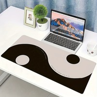 Diagramme Yin-Yang Simple Cool Élégant PC Gaming Tapis De Souris Gamer Tapis Teclado Tapis De Tapis Ergonomique Ordinateur Portable Tapis De Bureau 900X400