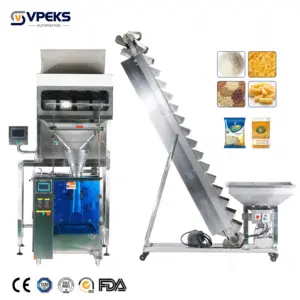 VPEKS Automated Granule and Nut Packing with High-Precision Linear Multi-heads Weighers with 4 head weigher