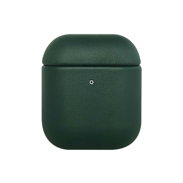Luxury Fashion PU Faux Vegan Personalized Original Smooth Leather Case for Airpods 1 2 Pro Leather case