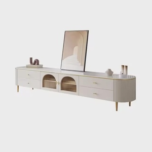 <span class=keywords><strong>Meuble</strong></span> <span class=keywords><strong>TV</strong></span> de Luxe Moderne en Promotion, Ensemble Table Basse Ronde Rétractable, Mobilier Élégant pour <span class=keywords><strong>Salon</strong></span> – Vente en Gros - Product Image 5