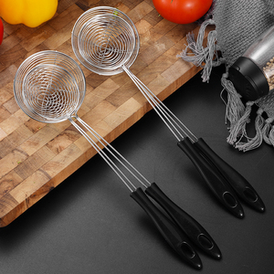 Hàng Mới Về Chất Lượng Tốt Lưới Lọc Phục Vụ Lưới Lọc Dầu Lưới Thép Dụng Cụ Nấu Ăn Muỗng Lọc Dầu Bằng Thép Không Gỉ - Product Image 3