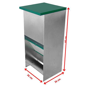 Pengumpan Hopper jh-mech untuk anjing dan kucing kapasitas 30 liter lembar galvanis pengumpan anjing besar - Product Image 4