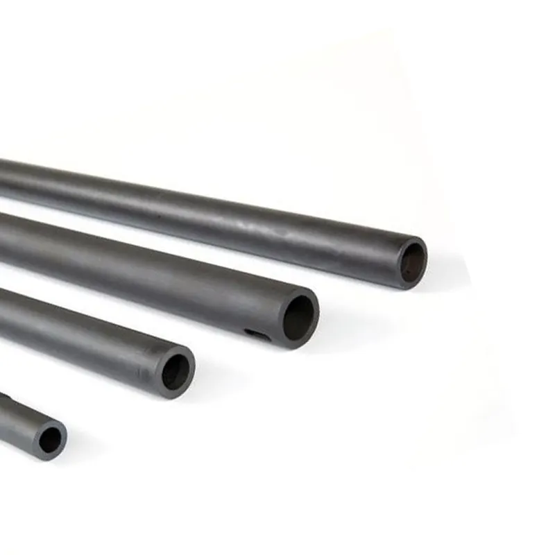 high temperature black silicon carbide sic ceramic pipe / tube