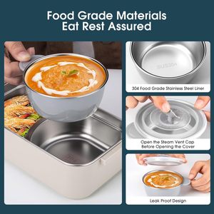 304 Multi-Layer Insulated Large Capacity Portable Food Bucket <b>Lunch</b> <b>Box</b> Office and Students - Product Image 3