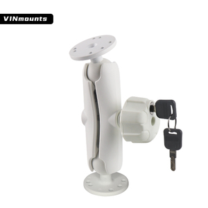1.5 ''/38mm/C tailles supports de boule de tablette en aluminium <span class=keywords><strong>marin</strong></span> blanc et support avec bouton de verrouillage à clé antivol pour médecin hospitalier - Product Image 3
