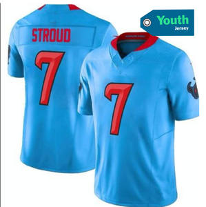 قمصان هيوستن الرياضية للشباب والأطفال بالجملة وبجودة عالية # 7 سي جيه. سترويد # 3ديل # قمصان كرة القدم الأمريكية المحدودة الإصدار رقم 12 كولينز - Product Image 5